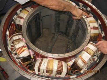 Převíjení magnetických míchadel Concast
